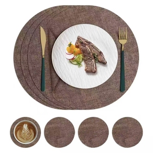 Manteles Individuales de Cuero Ecológicos al por Mayor, Estilo Nórdico Minimalista, de Alta Gama, Resistentes al Calor y Anti-Quemaduras, Reutilizables, YC-0019 Scandi - Product Image 3
