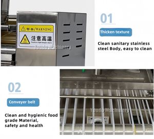 Machine à Crêpes Millefeuilles Automatique Électrique et Portable, État Neuf, 220V, Fabrication de Crêpes et Pancakes Rectangulaires à Vendre - Product Image 5
