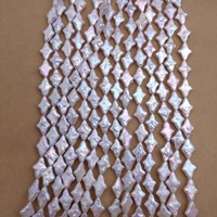 Perles d'eau douce naturelles blanches en forme d'étoile de qualité AAA certifiées par un tiers, 10x14mm, en vrac, marque XM, Chine, vente en gros
