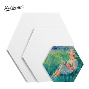 Xin Bowen Art Materials 280Gsm Painting Medium Artist Canvas <strong>Frame</strong> Hexagon Density Plate <strong>Frame</strong> for Oil Acrylic <strong>Paint</strong> Drawing - Product Image 2