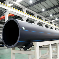 Tuyau d'eau haute pression en HDPE PE100 de 2 à 8 pouces, 110-200 mm SDR11, pour l'irrigation agricole et l'alimentation en eau
