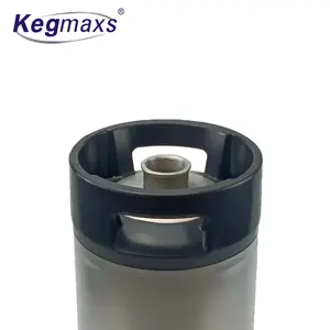 Keg kegel maxs — fût de bière en acier inoxydable, 1/6, avec poignée en caoutchouc, verrouillage à boule, Sankey avec perle de bière A/D/S/G