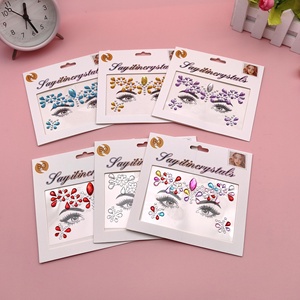 สติกเกอร์ตกแต่งใบหน้ามีเทคนิคพิเศษสำหรับการแสดงดนตรีที่มุม<span class=keywords><strong>คิ้ว</strong></span>ตามเทศกาลในยุโรปและอเมริกา - Product Image 3