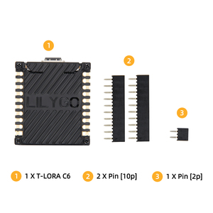 Papan Pengembangan LILYGO T-LORAC6 ESP32-C6+SX1262 Modul LoRa Dukungan Wi-Fi 6/Bluetooth 5/Thread/Zigbee 868/915MHz - Product Image 4