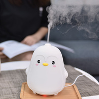 Pingouin LED ultrasons arôme essentiel Portable aromathérapie brumisateur diffuseurs lumière USB fantaisie Mini diffuseur huiles essentielles LED