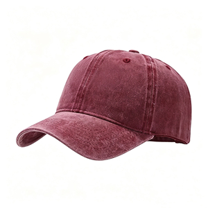 Casquette de baseball vintage en coton délavé à 6 panneaux, légère, respirante, réglable, protection solaire pour les sports de plein air - Product Image 1