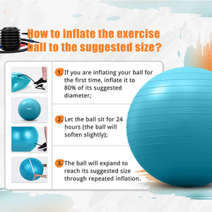 Ballon de yoga écologique en PVC anti-éclatement pour la <span class=keywords><strong>grossesse</strong></span> et l'accouchement, antidérapant, pour l'exercice et la gym à domicile - Product Image 5