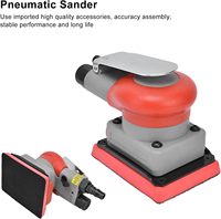 Orbital Pneumatic Air Sander-Variable Speed High Efficiency Industrial/Professional Grade Square Pad Handheld Sanding Tool for