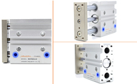 Cilindro Pneumatico Compatto MGPM a Doppia Azione con Asta Guida, Pistone in Alluminio, Aria Pulita e Sensore D-A73 Disponibile