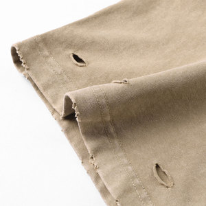 Tùy Chỉnh In Pod 300G Cotton Thiết Kế Quá Khăn Thời Trang Phố T Áo Sơ Mi Cổ Điển Đau Khuất Axit Rửa Người Đàn Ông Của T-Shirt Cho Phụ Nữ - Product Image 2