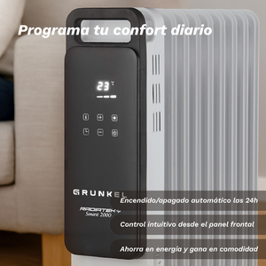 Calentador Inteligente Grunkel Radiator Smart 2500 de 2500W con 11 Elementos Programables 24H para Hogar Inteligente - Product Image 5