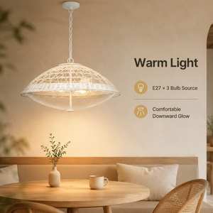Lámpara colgante de cristal de estilo japonés, altura ajustable, para comedor, restaurante, hogar, iluminación interior cálida para sala de estar - Product Image 3