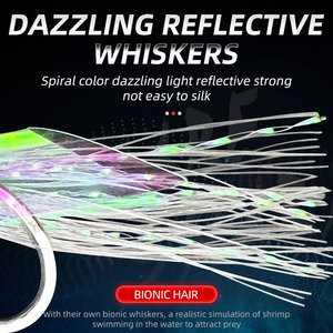 Aparejos Sabiki de 5 Anzuelos para <span class=keywords><strong>Pesca</strong></span> en Agua <span class=keywords><strong>Salada</strong></span>, Señuelos con Cebo y Cabeza de Pez Real, Anzuelo de Cuerda para Caballa, Aparejos Sabiki con Destello que Brillan en la Oscuridad - Product Image 4