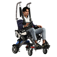 Marchette de rééducation professionnelle électrique automatique polyvalente pour membres inférieurs, construction légère en alliage d'aluminium