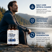 Cápsulas de Cardo Mariano, NAC y Ácido Alfa Lipoico de Marca Propia Rainwood, Suplemento Avanzado para el Apoyo Hepático, Desintoxicación y Limpieza