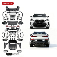 Bumper Mobil untuk BMW X6 E71 Upgrade ke G06 MT Conversion Bodykit dengan Bumper, Kap Mesin, Lampu Depan, Lampu Belakang, Versi Pemotongan Belakang