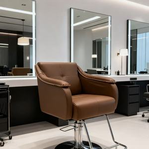 Sillón de Peluquería Premium con Altura Ajustable y Función Giratoria, Se Acepta Personalización - Product Image 1