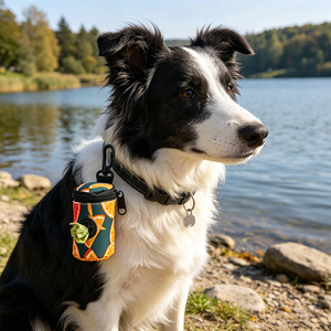Porte-sacs à déjections canines personnalisés en polyester et plastique – Support de qualité pour sacs à déjections avec design – Accessoires portables pour chiens pour propriétaires de laisses - Product Image 5