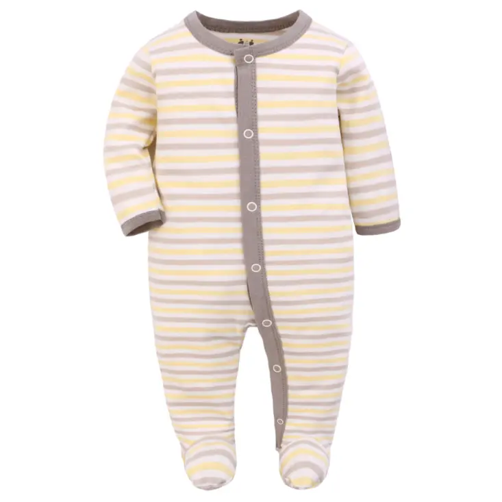 Manufacturer Wholesale Embroidery Autumn Winter Pure Cotton New Born Baby Boys And Girls Romper Jumpsuit Clothing Online