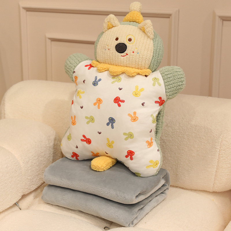 Blanket Pillow Set(55*40cm, 100*170cm, 640g)