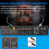 5.1 Home cinéma 6 canaux Hi-Fi amplificateur de puissance BT AV karaoké Subwoofer Audio système de haut-parleurs pour la maison