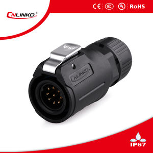 Cnlinko LP-16-2 pinos metal fiação IP68 parafuso circular impermeável aviação plug conectores - Product Image 2
