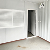 Nouvelle maison préfabriquée en acier, design moderne, pliable, respirante, rectangulaire, à structure plate, pour usage résidentiel rural et pour personnes âgées