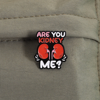 Alfileres de esmalte de riñón, insignia de equipo médico de Nefrología, broche de órgano divertido, regalo de joyería para médicos, enfermeras, amigos