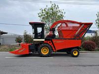 Moissonneuse de riz ensilée, mini-moissonneuse de fourrage avec moteur et transmission par engrenages, haute productivité