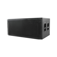 RQSONIC WI218D1-5.6K Subwoofer Activo de 18 Pulgadas y 1000W, Altavoz de Madera con Reflector de Bajos, Altavoces Activos Profesionales