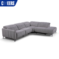 Sofá Seccional Modular de Alta Calidad MANWAH CHEERS Esquinero de Tela Muebles de Sala de Estar Moderno Juego de Sofás Convertible de 4 Plazas