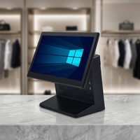 Sistema POS Yanchip YX-U6 de 15.6/15 Pulgadas con Wi-Fi 6 y BT, Personalizable, con Pantalla Táctil Capacitiva, CPU Intel I5, 8g+128g, Caja Registradora