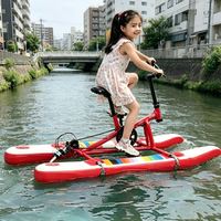 Vélo aquatique gonflable pour enfants, style SUP, ponton flottant plat, cadre en aluminium, flottabilité stable, pliable, taille personnalisée, de Chine, Lumark
