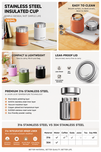 Mug isotherme miniature personnalisé promotionnel 180 ml, mug de poche, bouteille d'eau en acier inoxydable 316, mug isotherme portable pour le lait - Product Image 4