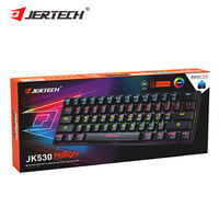 JERTECH JK530 Grosir Cina Keyboard Gaming ABS Tipe C Mini Nirkabel Putih Keyboard Mekanik