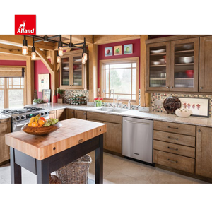 Allandcabinet rãnh reeded phong cách cửa tủ rắn gỗ sồi trắng tủ bếp bộ hoàn chỉnh - Product Image 6