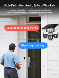 12mp 3 עדשה 3 מסכים מצלמת <span class=keywords><strong>ptz</strong></span> כל 3 <span class=keywords><strong>ptz</strong></span> ניתן סתובב באפליקציית זיהוי אנושי אבטחה חיצונית wifi/4g סולארי ctv - Product Image 6