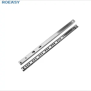 ROEASY – glissière de tiroir à roulement à billes linéaire, accessoires de meubles en Zinc à deux voies de 17mm