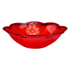 Red transparent plastic dried fruit tray wedding supplies candy tray, engagement fruit tray, tabletop snack small fruit tray
