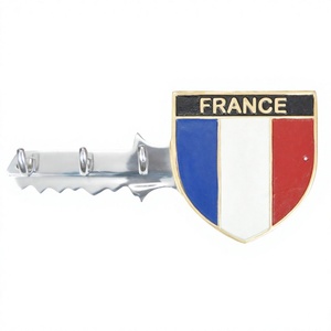 Best Selling France Flag Hook Cloth Towel <b>Key</b> Holder Cast Aluminium Hook Most Trending Wholesale Modern Design Hooks Best Price - Product Image 1