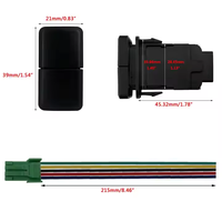 Kit de câblage pour interrupteur à double bouton poussoir 12V, éclairage antibrouillard LED tout-terrain pour Toyota Tacoma Prado Fortuner Hilux