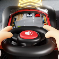 Volant de course éducatif 4 roues motrices pour enfants 2026, avec éclairage simulé et obstacles – Nouveauté en promotion