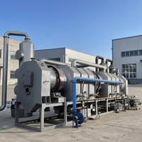 Turnkey installatie voor houtskoolverwerking, fruit- en houtresten, 3T per dag, geïntegreerde koelband, verwijdering, carbonisatieoven
