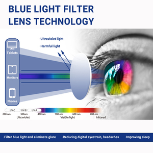 TR90 Chic Unisex Magro Metal Óculos Ópticos Quadro Claro/Preto/Vermelho/Rosa Retangular Anti-Azul Óculos de Luz Óculos - Product Image 4