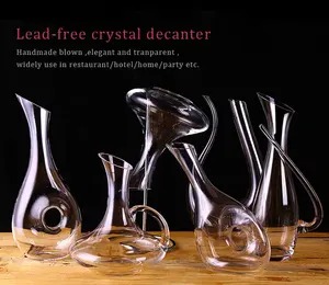 Decanter Glass Hotsale 1800ml CRYSTAL WINE GLASS WINE DECANTER SET