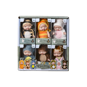 Vente en gros Rebirth Girl Doll Cadeau de Noël 11cm Petite poupée de simulation Jeu d'habillage pour bébé endormi Jouet pour enfants - Product Image 3