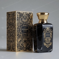 Nouveau design bouteille de parfum carrée bouteille de parfum en verre unique de 50ml bouteilles en verre de parfum de qualité supérieure de 100ml