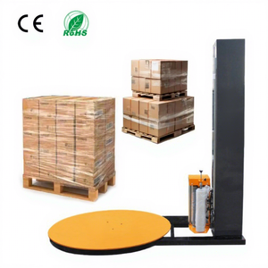 Machine d'emballage automatique de palettes à enroulement en un clic, machine d'emballage de palettes avec film transparent, machine d'emballage de palettes avec trou pour chariot élévateur - Product Image 1
