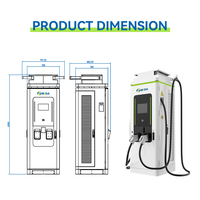 Station de recharge rapide pour véhicules électriques 60 kW DC CCS2, station de recharge commerciale pour véhicules électriques, OCPP