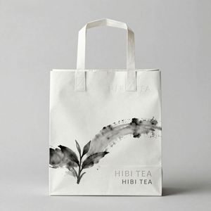 Simple and Elegant White Kraft Paper <b>Bags</b> for Shopping and Gift Packaging with Durable Handles - Product Image 3